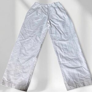 Liz Claiborne White Straight-Leg Pants